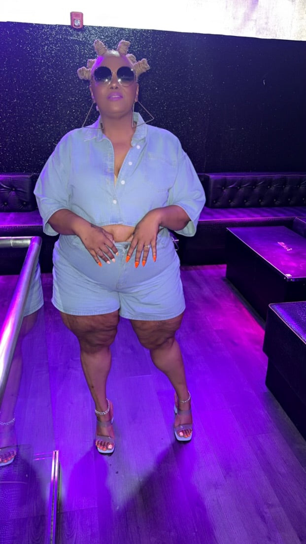 VK Denim Short Set