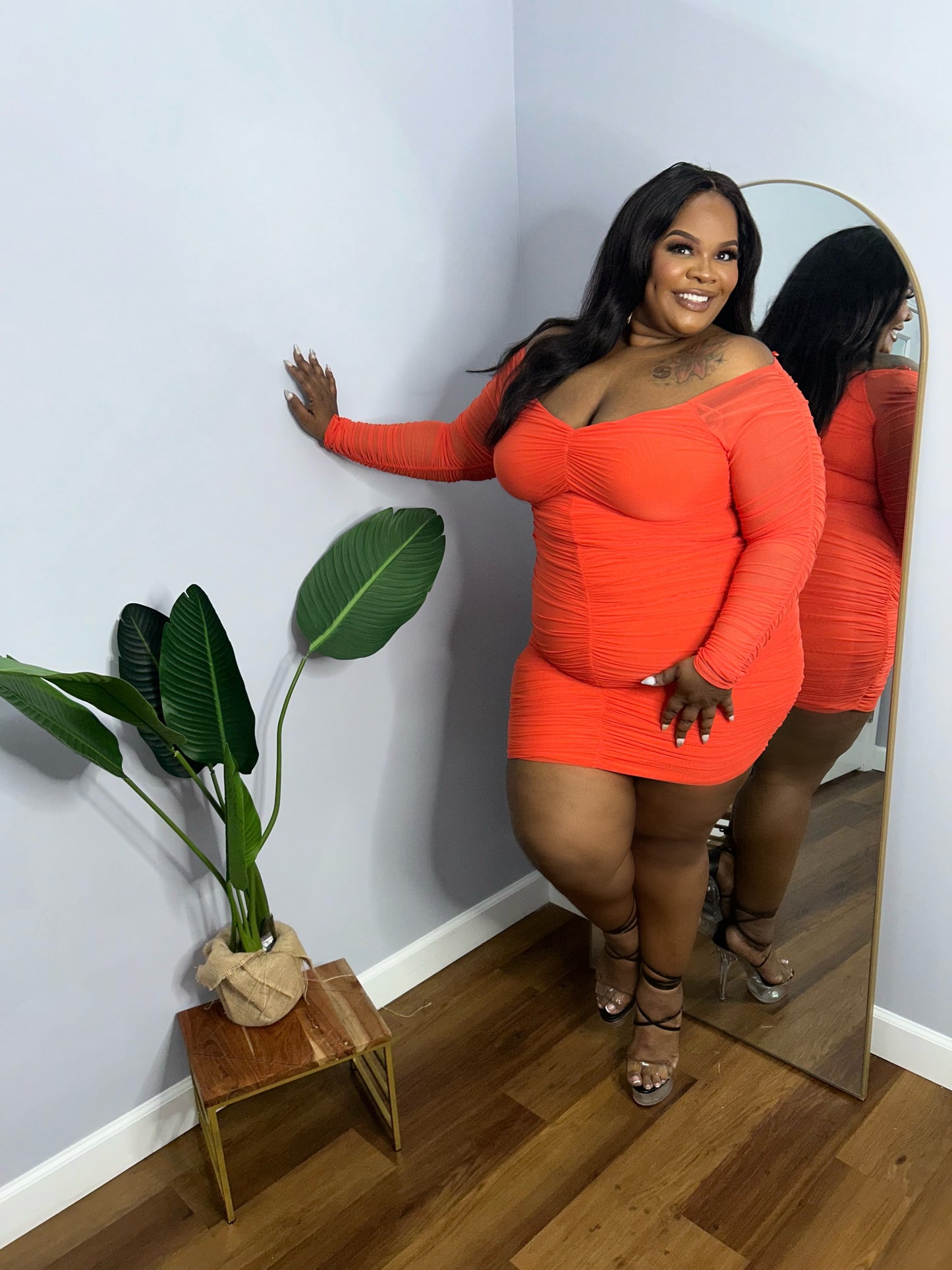 VK Ruched Mini Dress