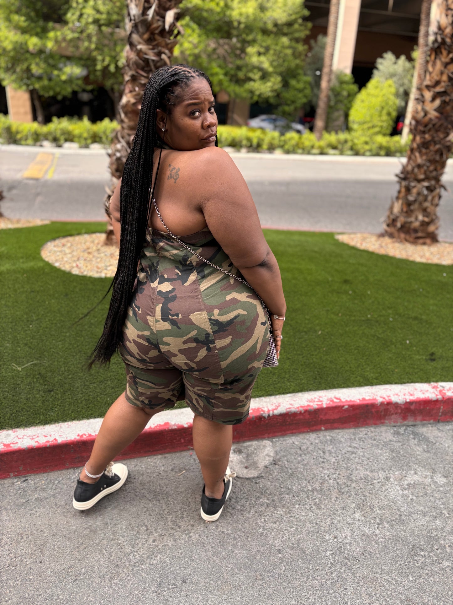 VK Camo Halter Jumpsuit