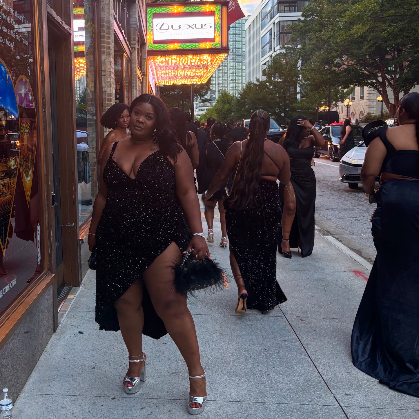Birthday Sequin Dress Black