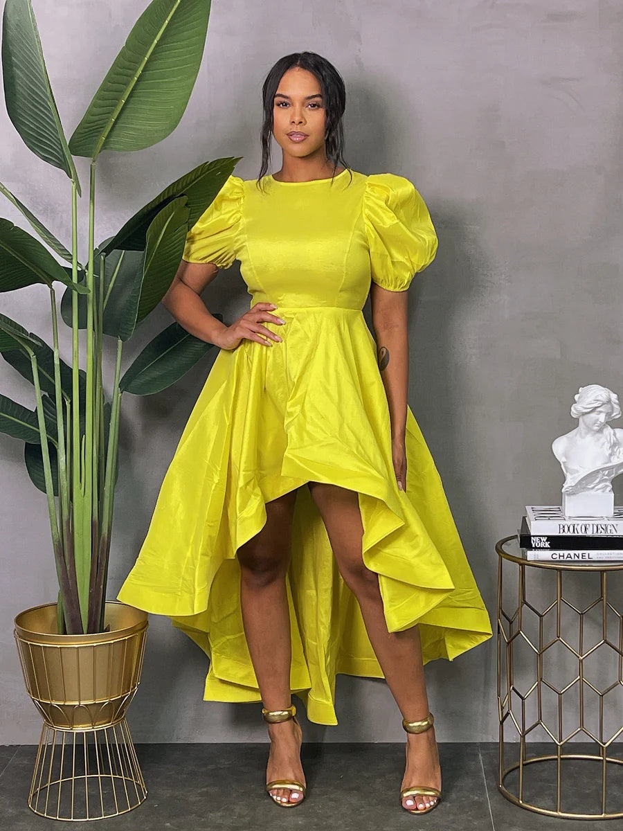 Southern Belle Tea Dress Yellow