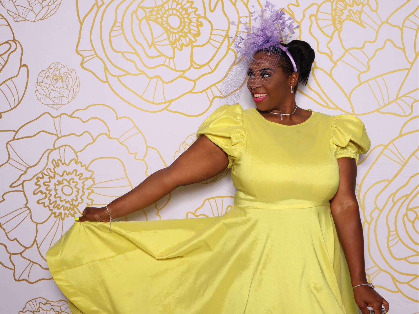 Southern Belle Tea Dress Yellow