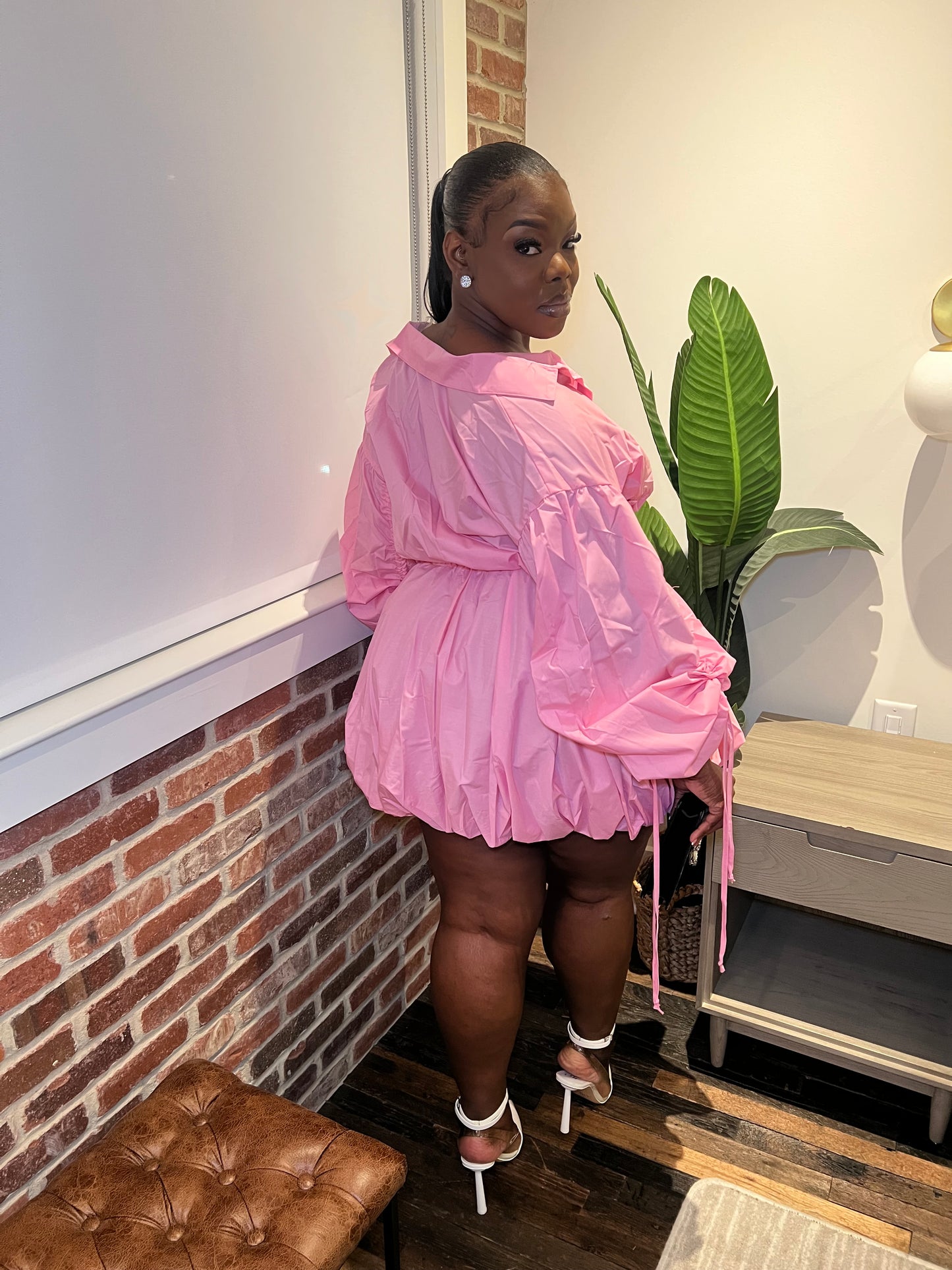 VK Babydoll Pink Bubble Dress