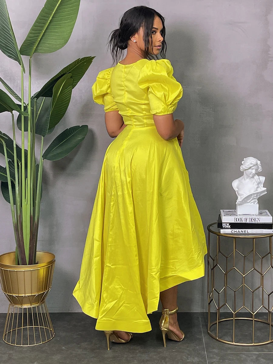 Southern Belle Tea Dress Yellow