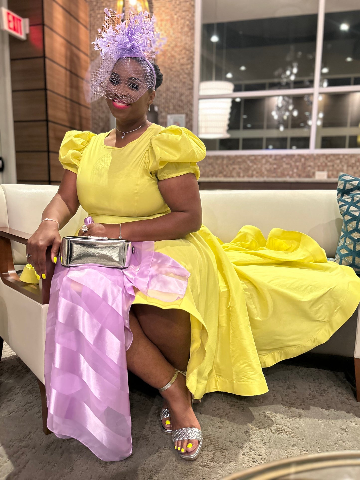 Southern Belle Tea Dress Yellow