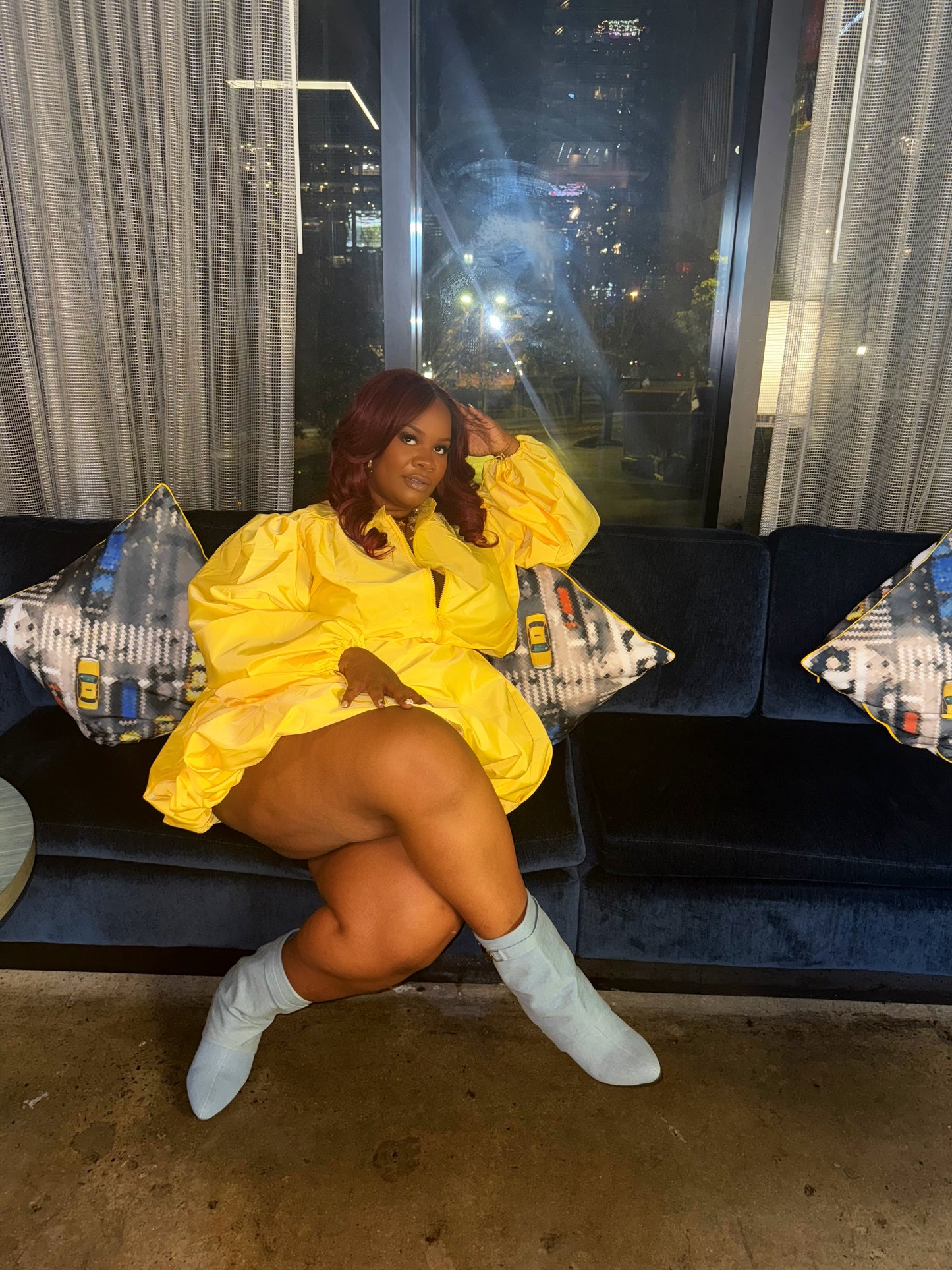 Windbreaker Bubble Skirt Set W Jacket