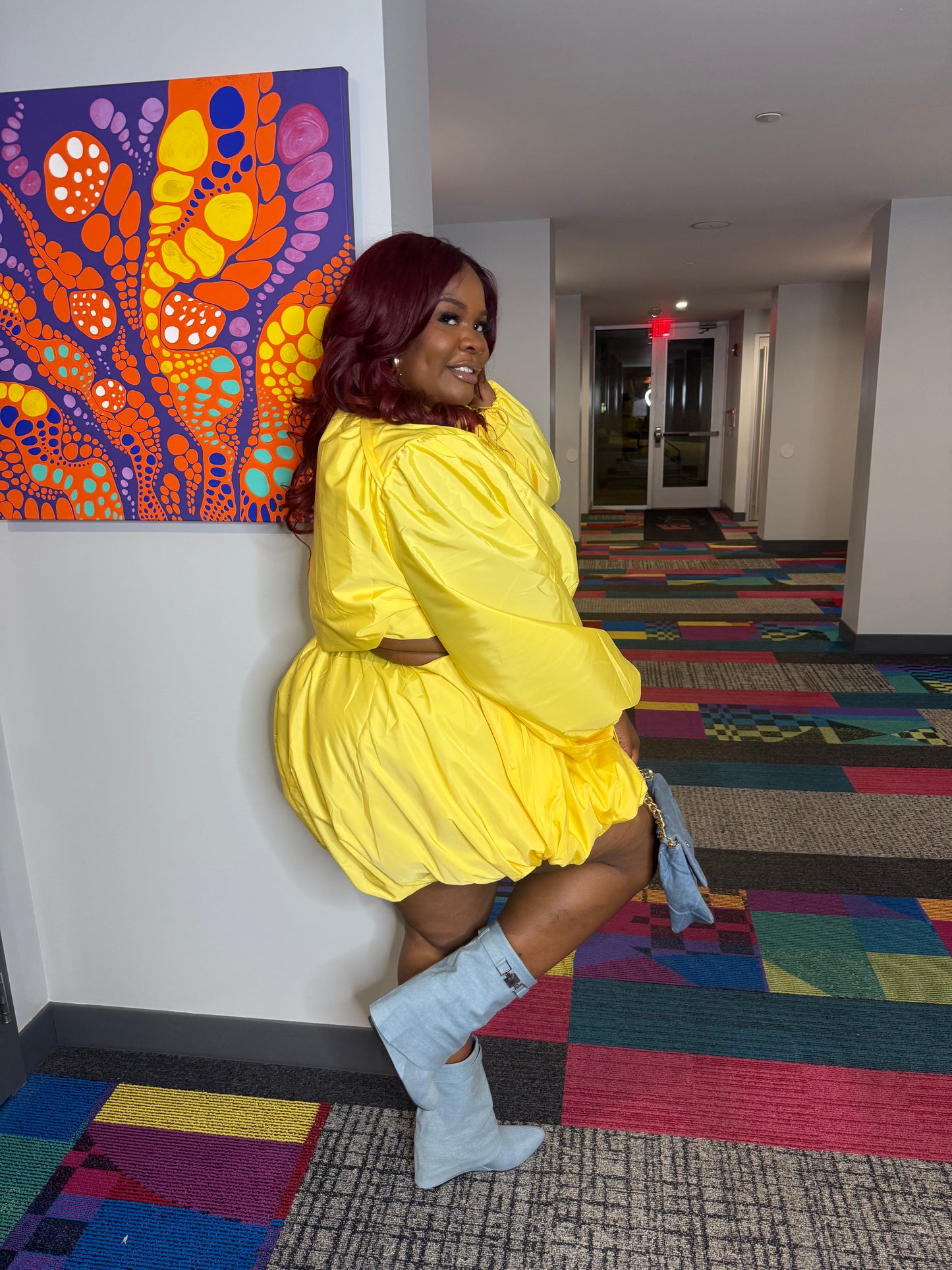 Windbreaker Bubble Skirt Set W Jacket
