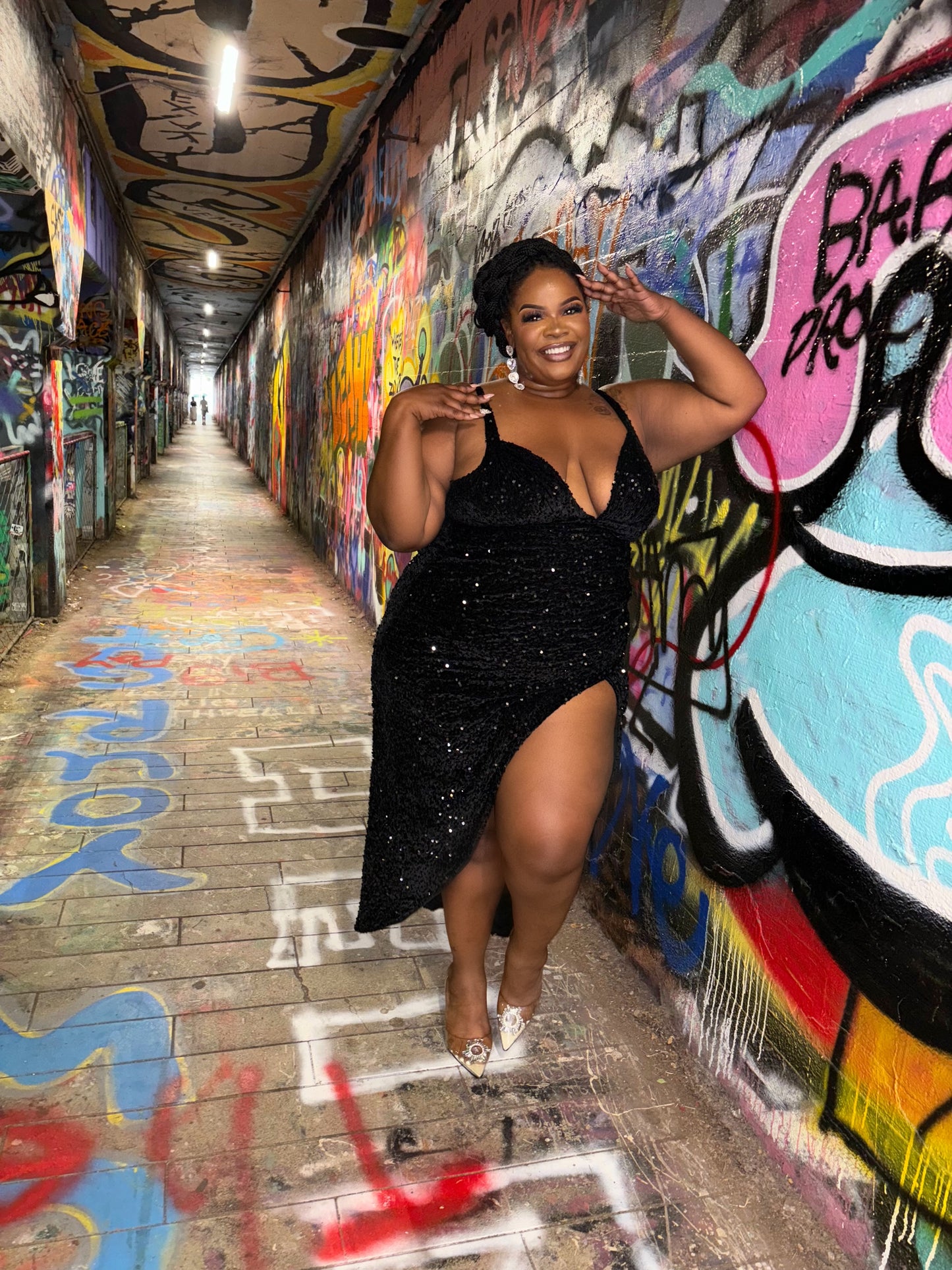 Birthday Sequin Dress Black