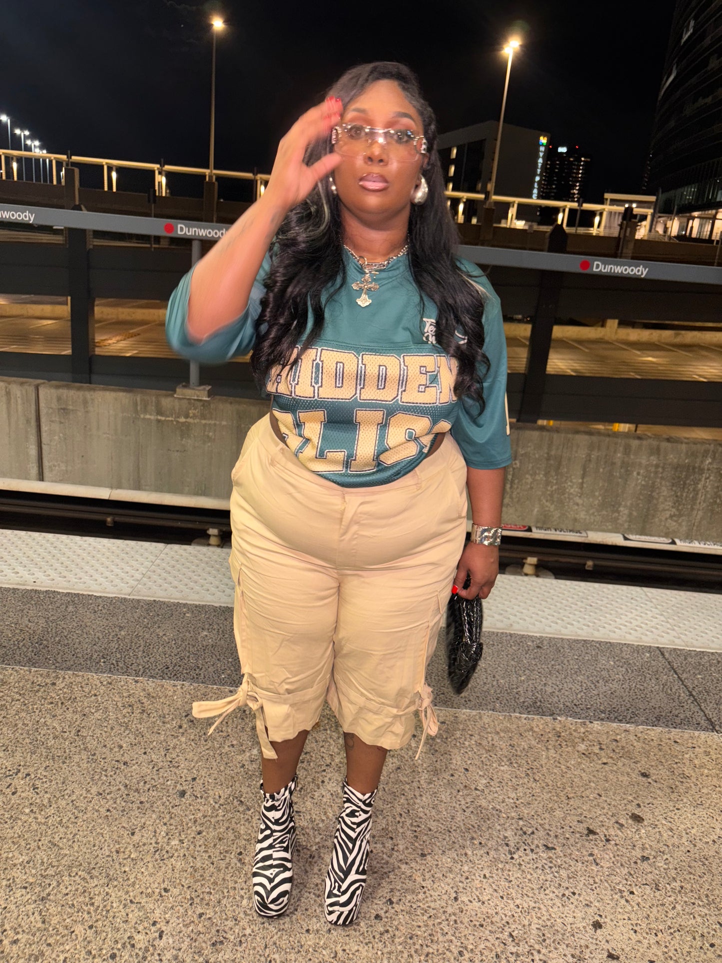 Khaki Belted Jorts