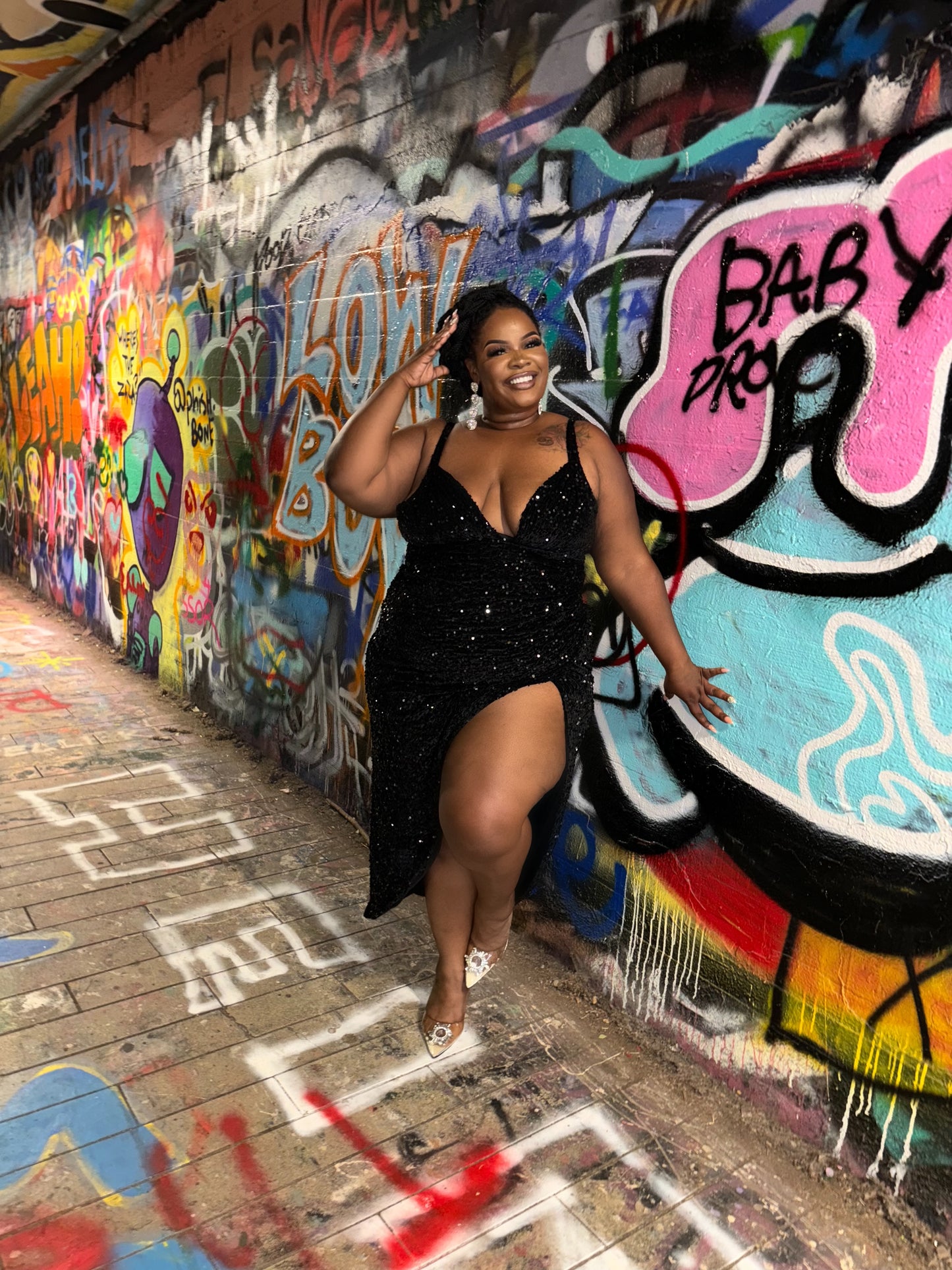 Birthday Sequin Dress Black