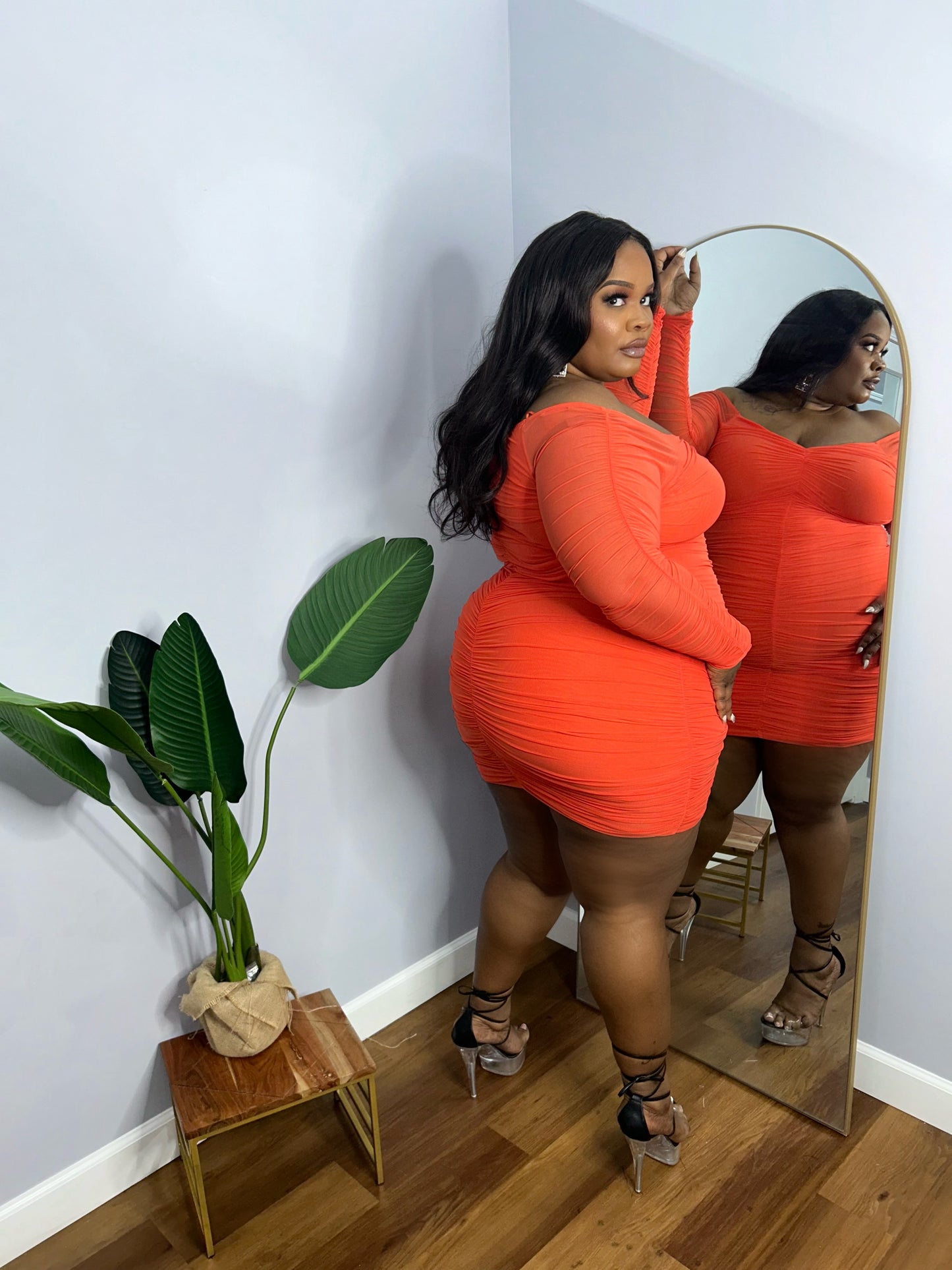 VK Ruched Mini Dress