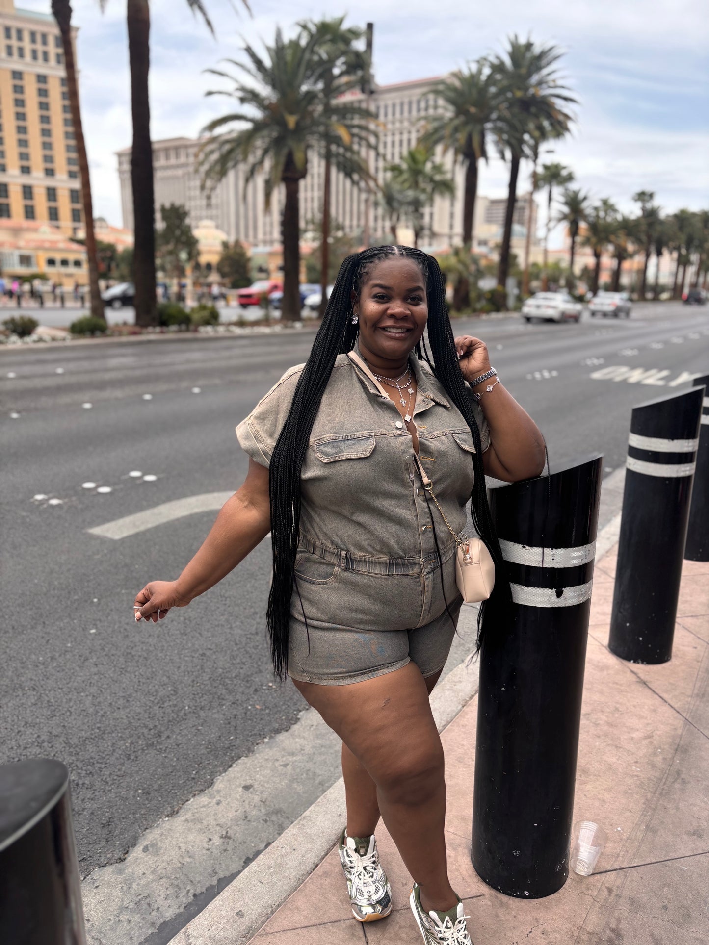 VK Denim Short Romper