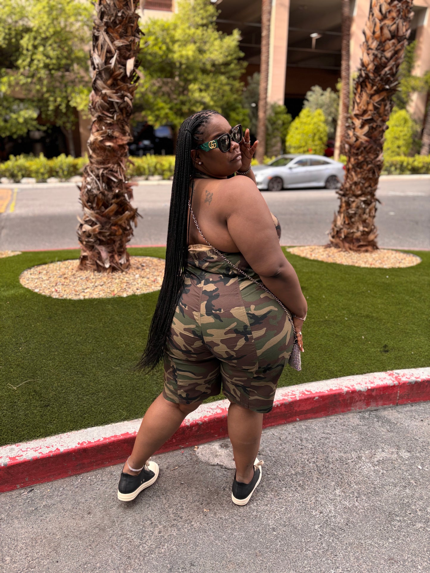 VK Camo Halter Jumpsuit