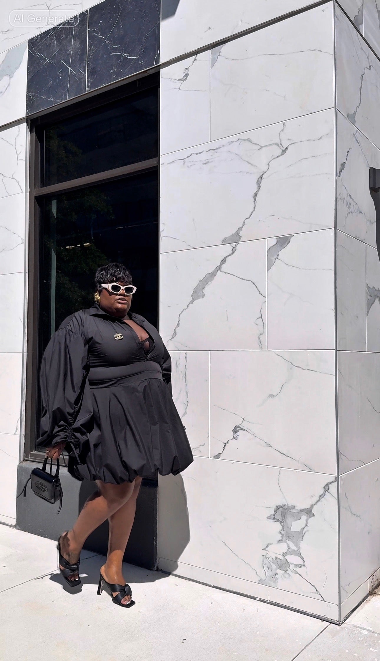 Black Bubble Dress