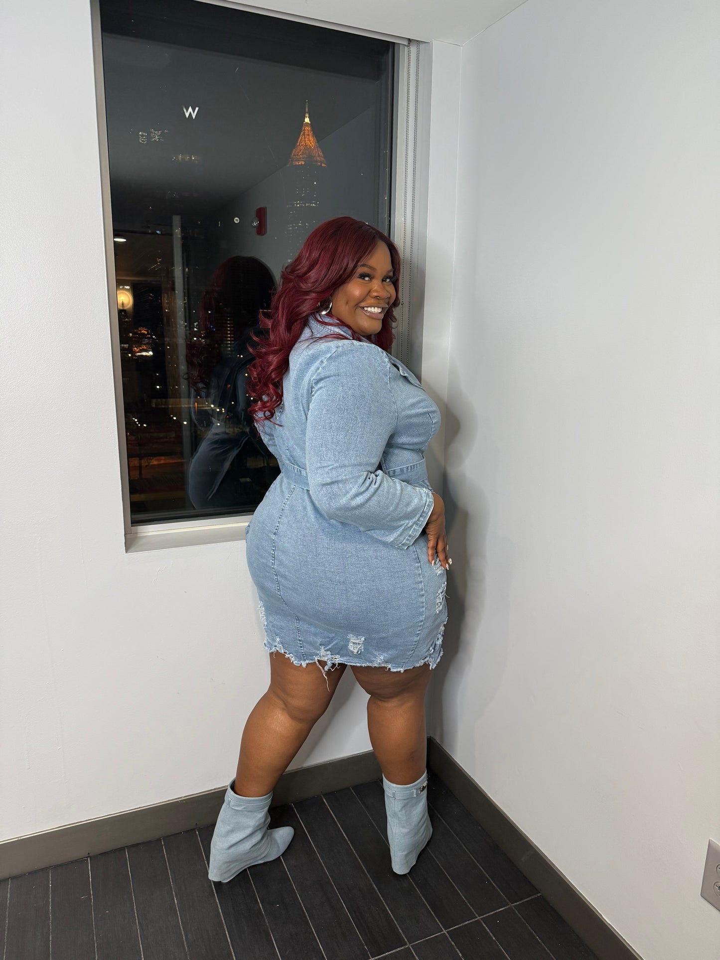 VK Denim Blazer Dress