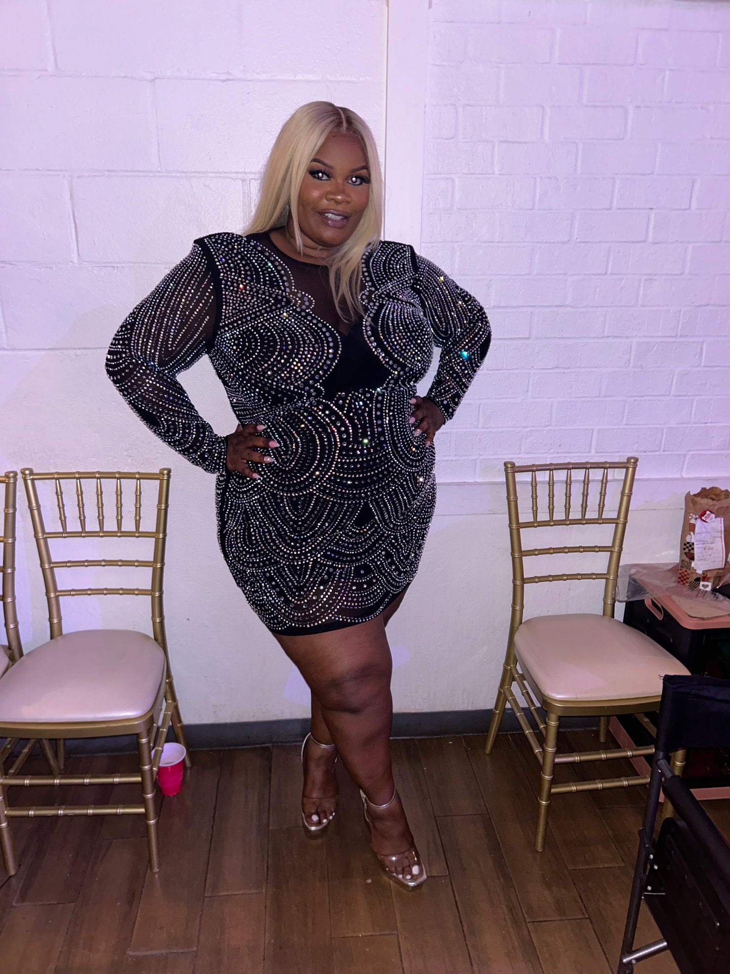 VK Diamond Studded Dress Dress