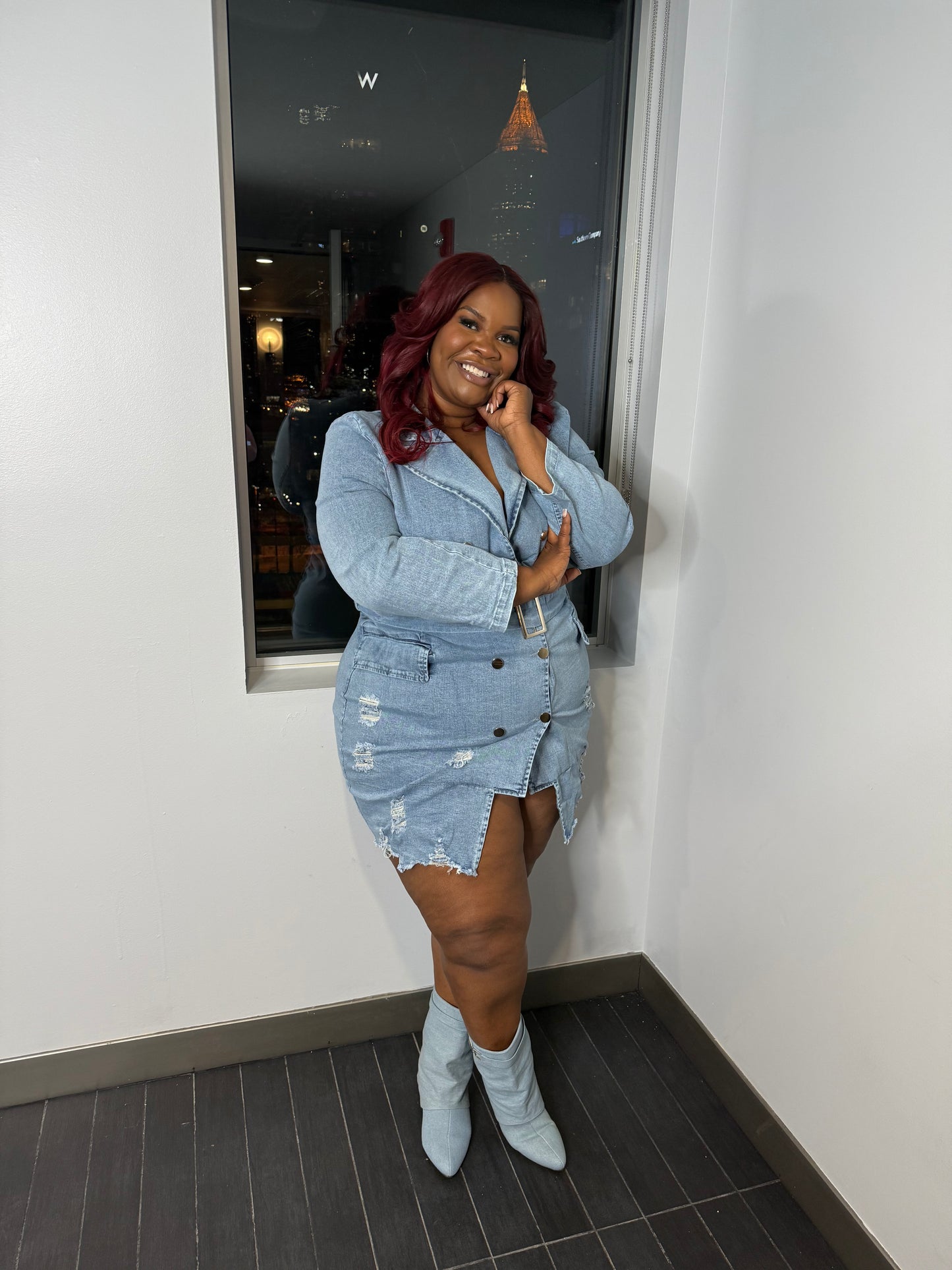 VK Denim Blazer Dress