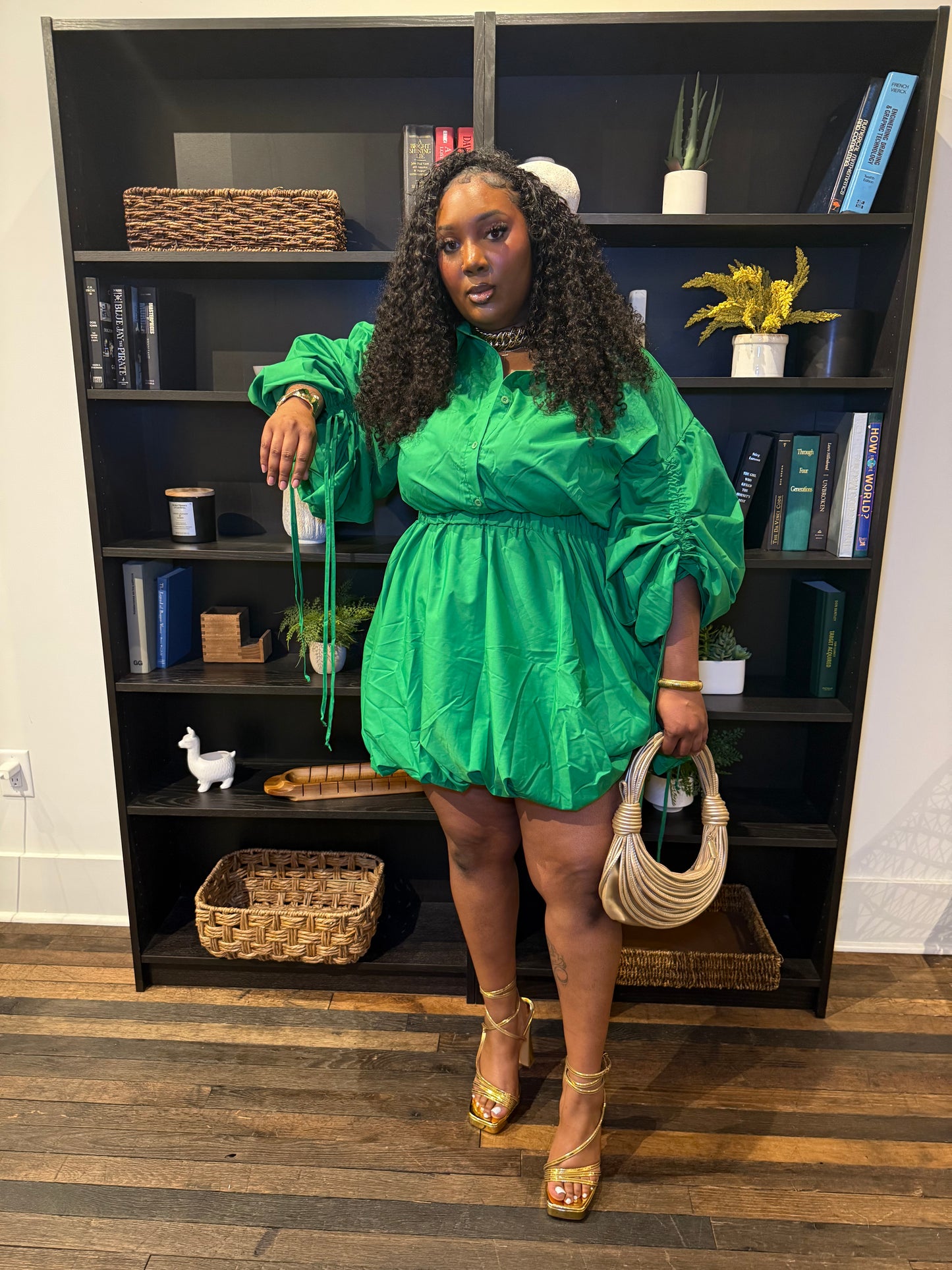 VK Kelly Green Bubble Dress