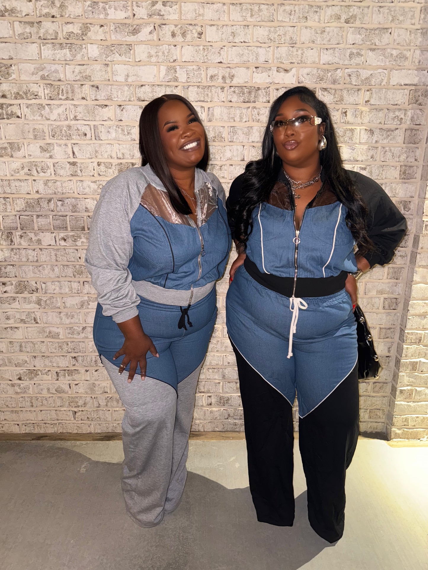 VK Denim Contrast Set Gray
