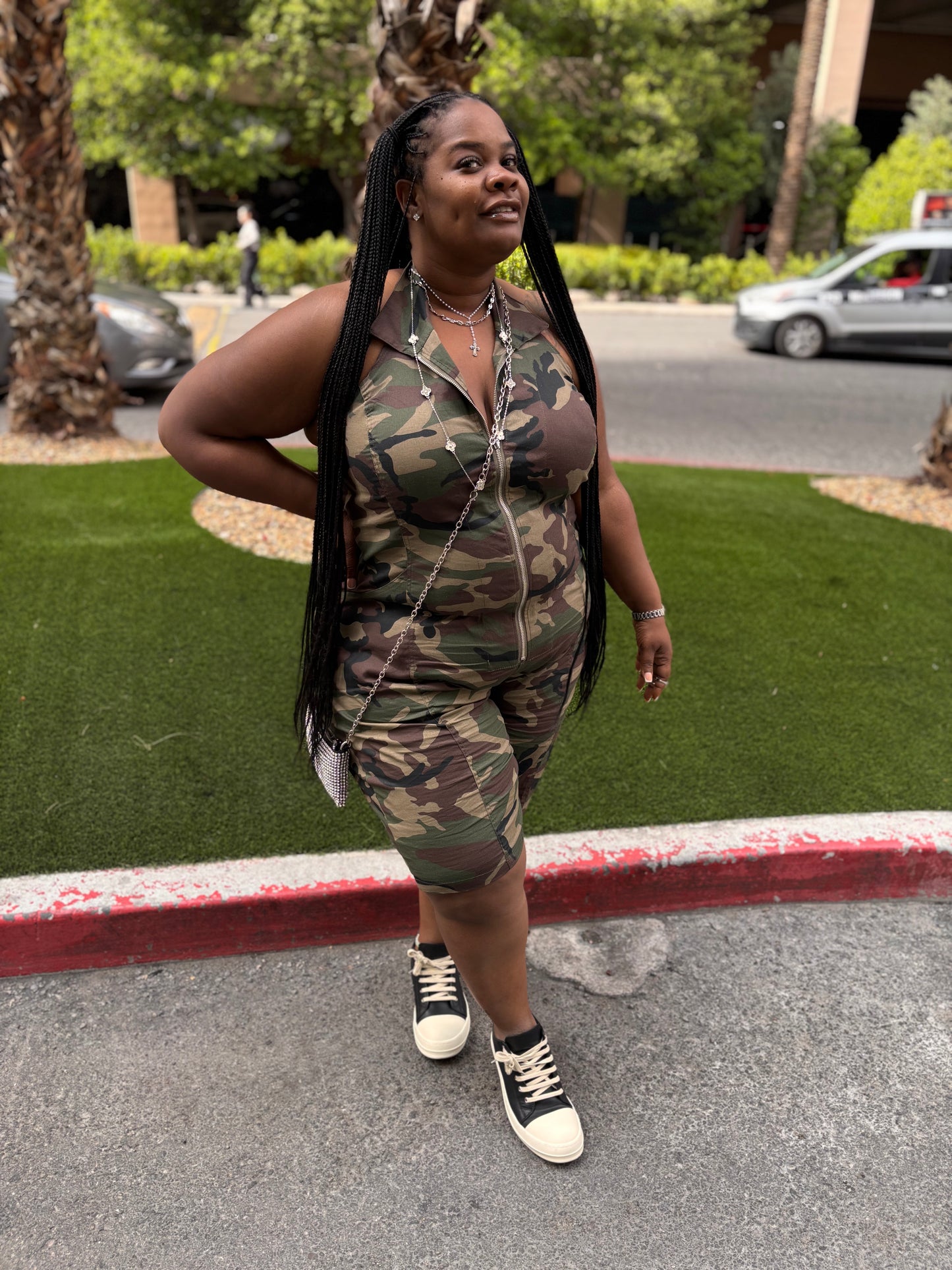 VK Camo Halter Jumpsuit