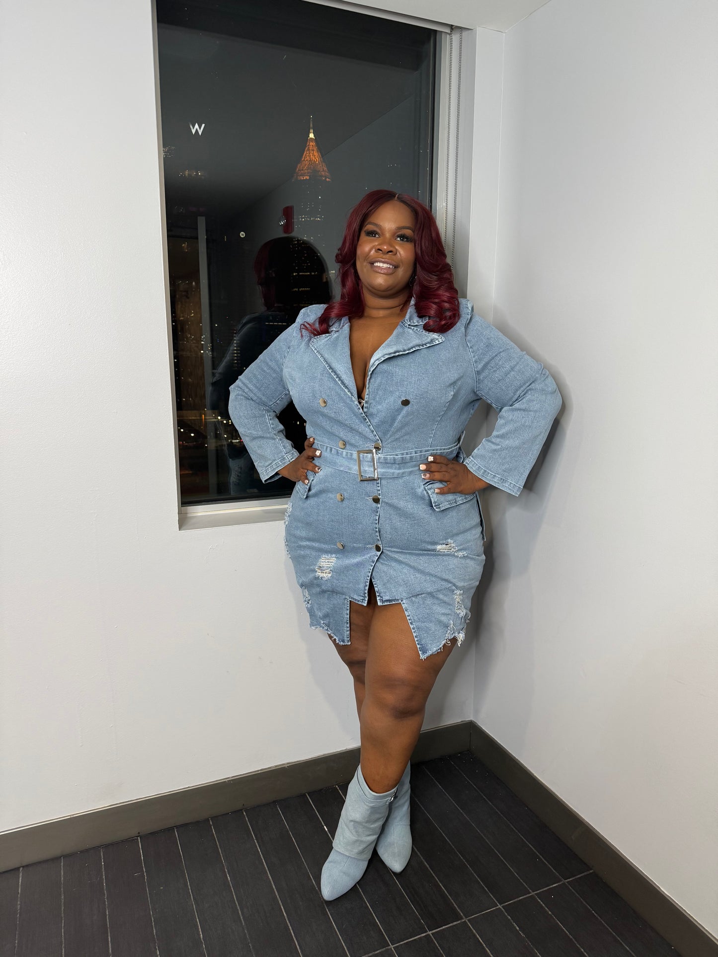 VK Denim Blazer Dress
