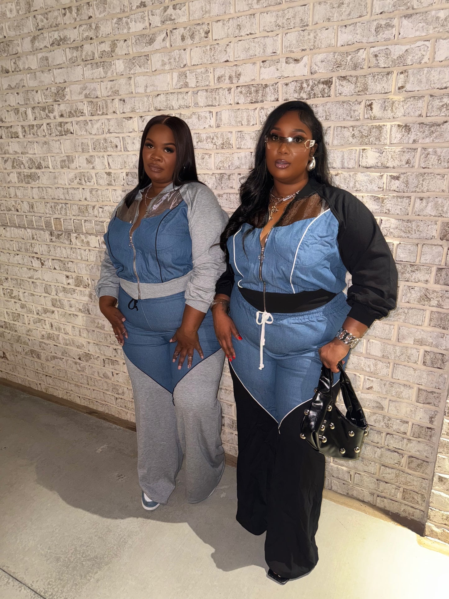 VK Denim Contrast Set Gray
