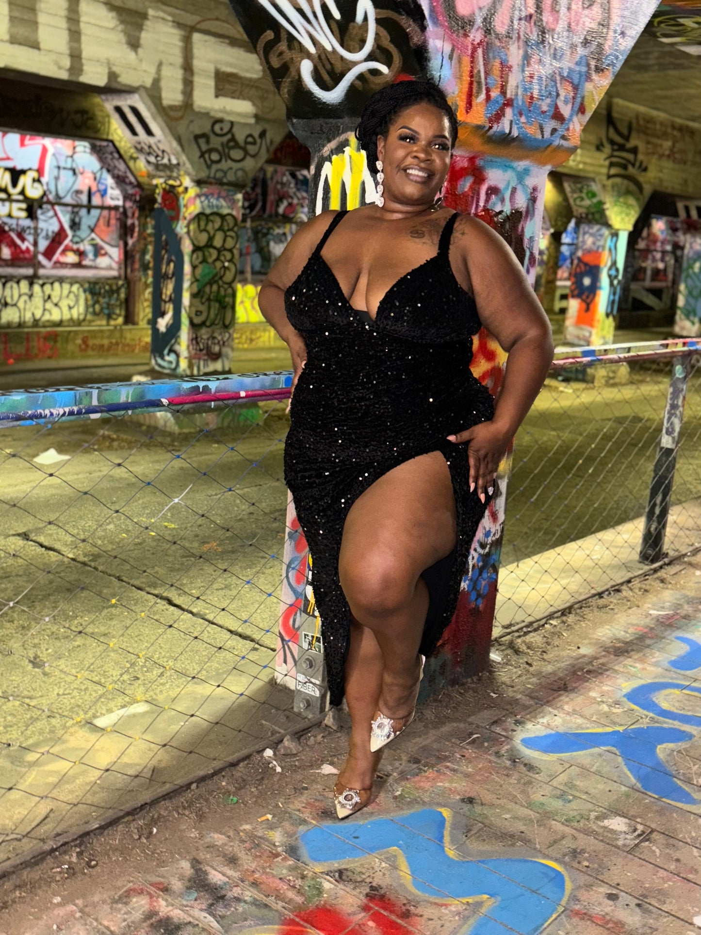 Birthday Sequin Dress Black