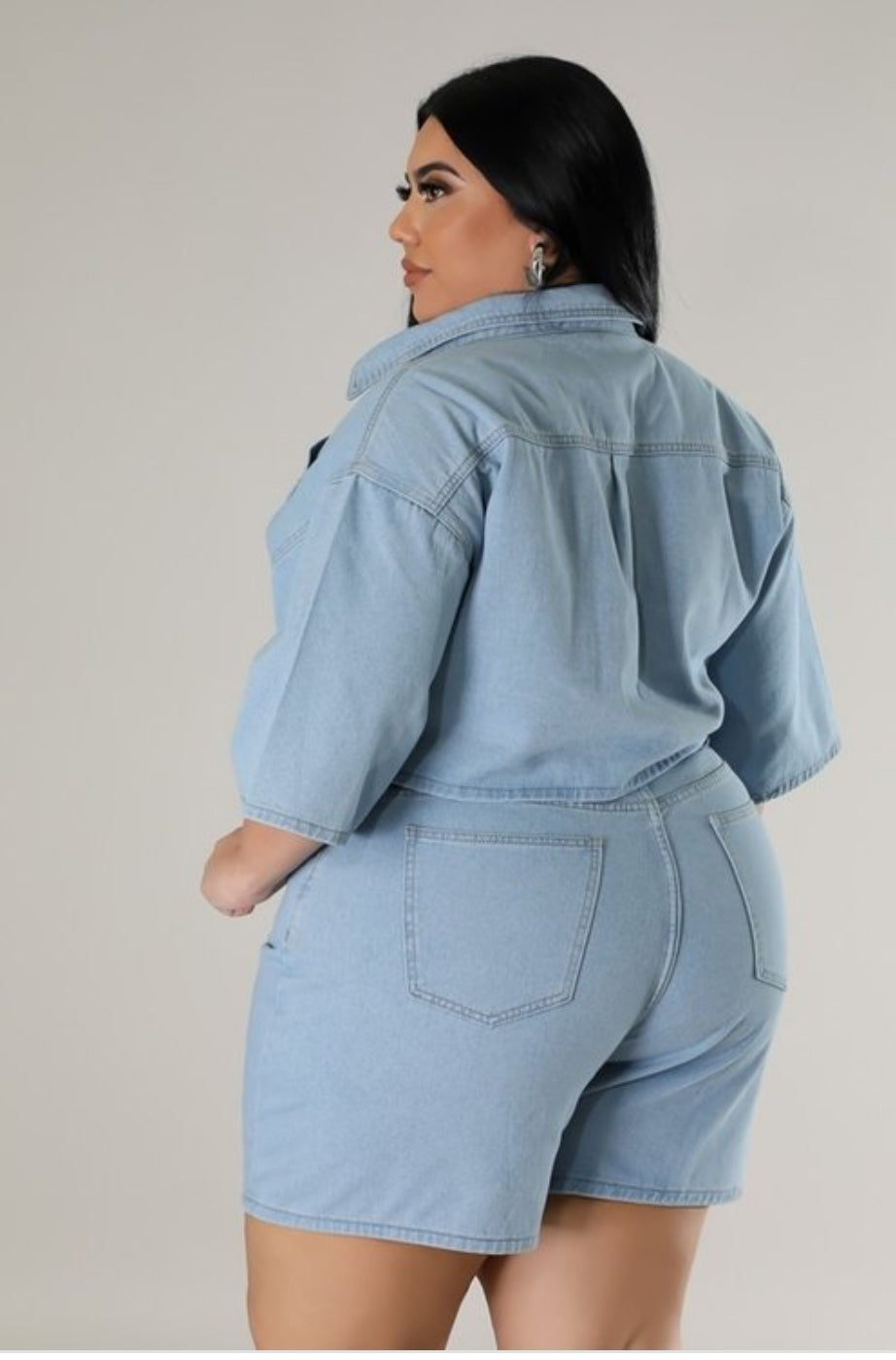 VK Denim Short Set