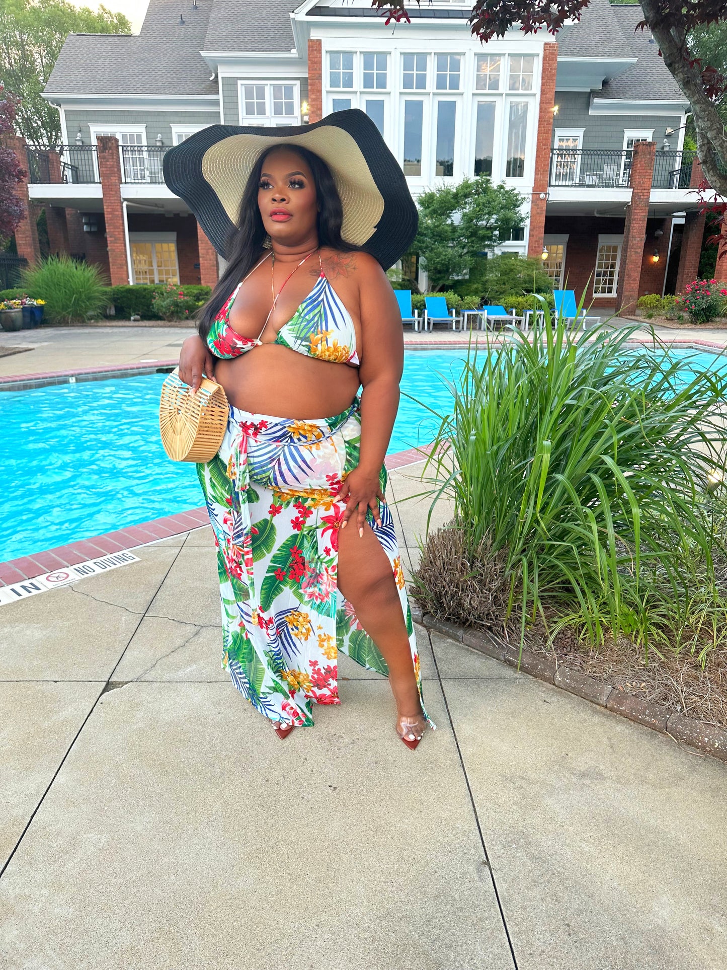Aruba Bae Bikini Skirt Set