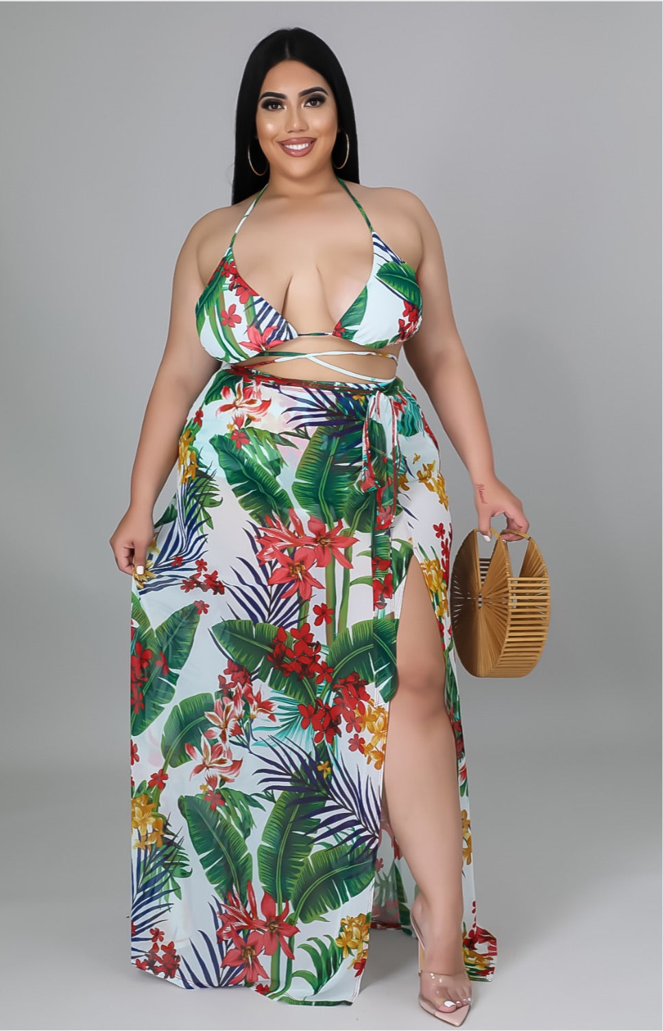 Aruba Bae Bikini Skirt Set