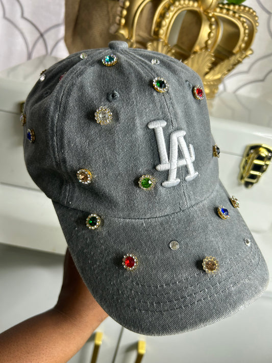 Gray LA Studded Hat