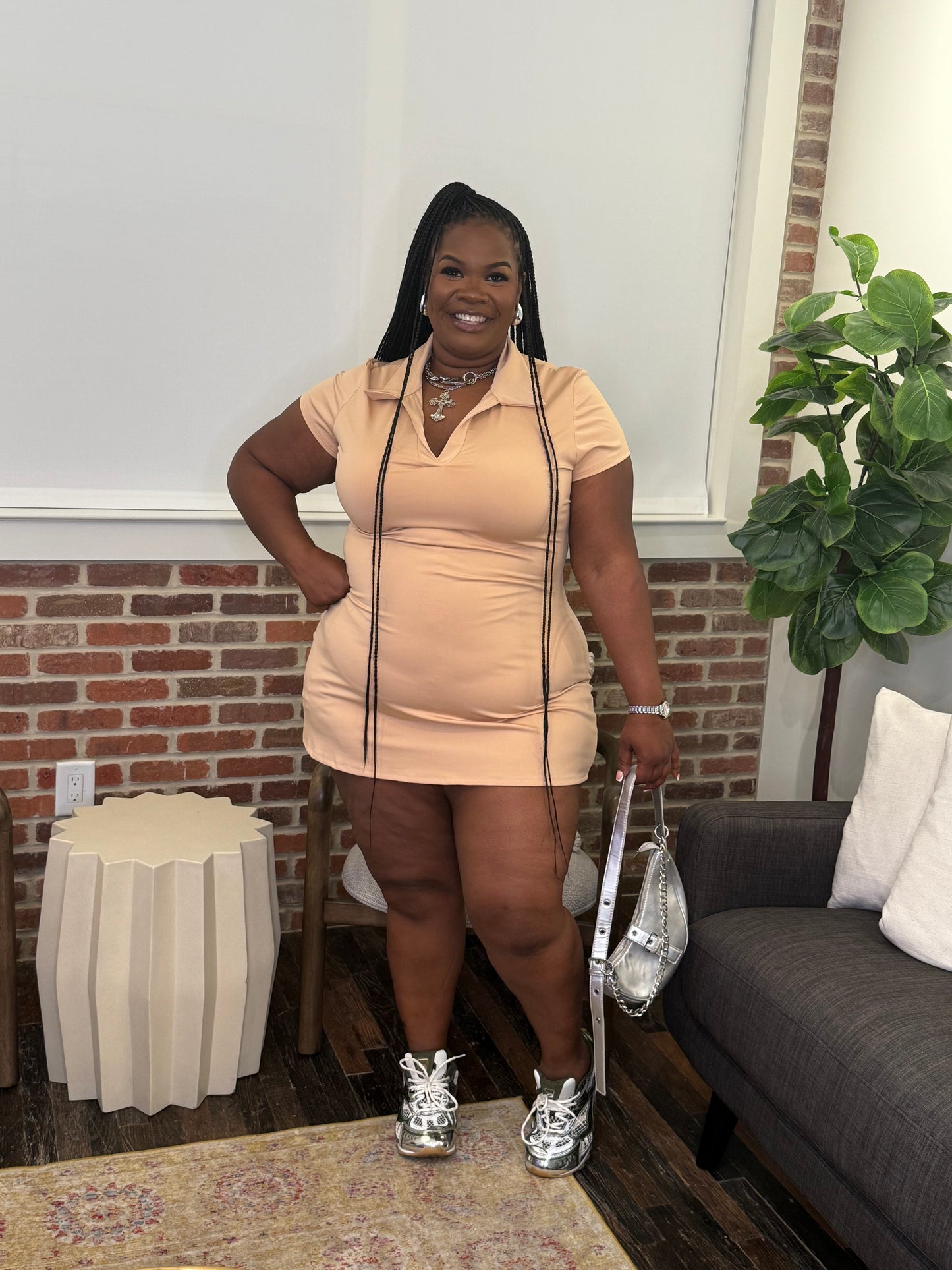 VK Tennis Dress Khaki