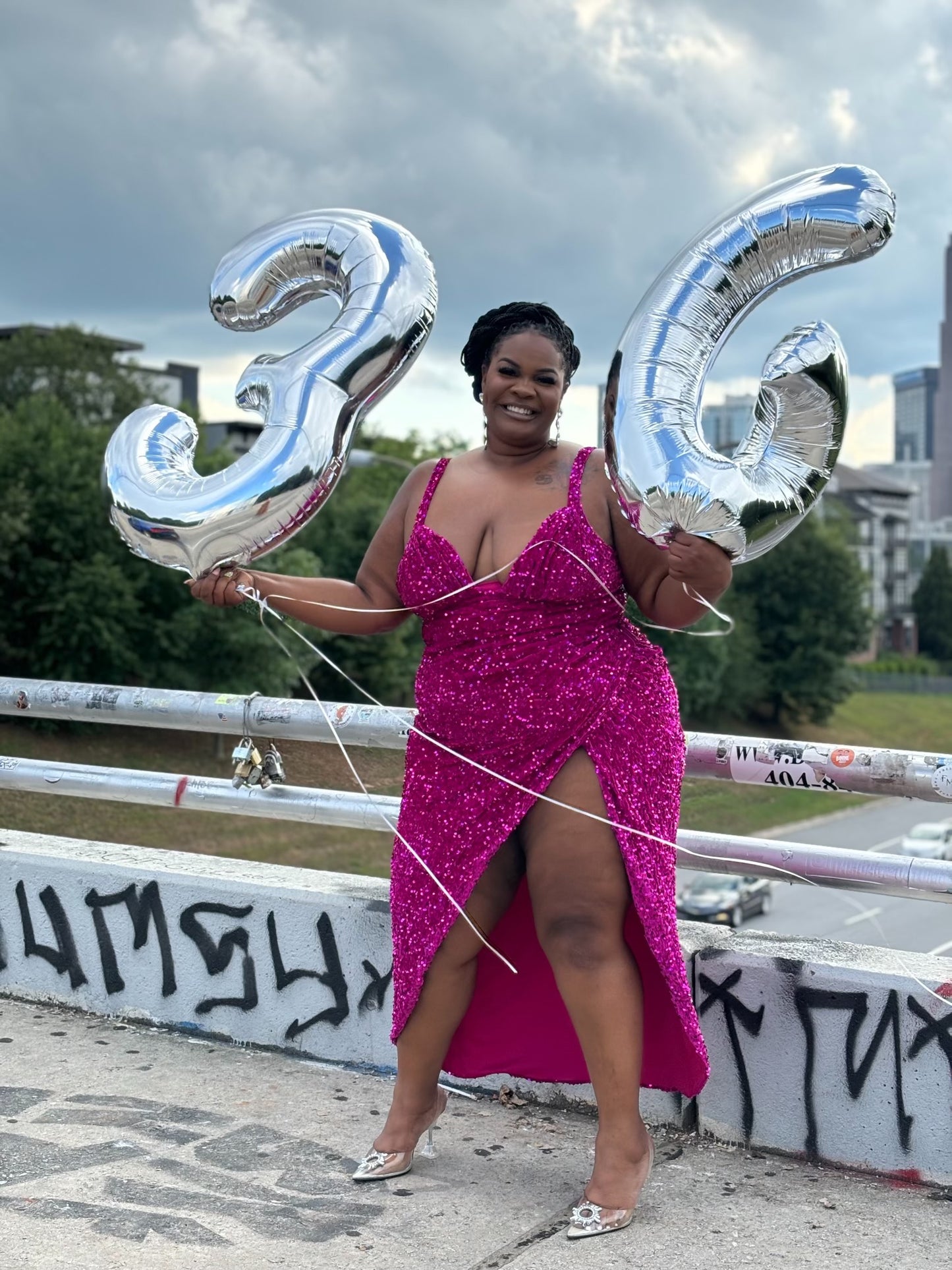 Pink Birthday Sequin Dress