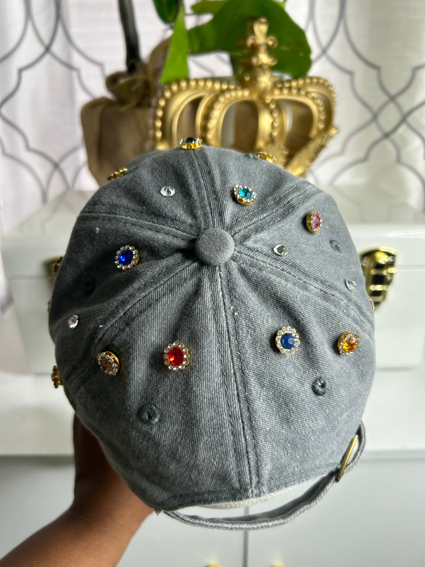 Gray LA Studded Hat