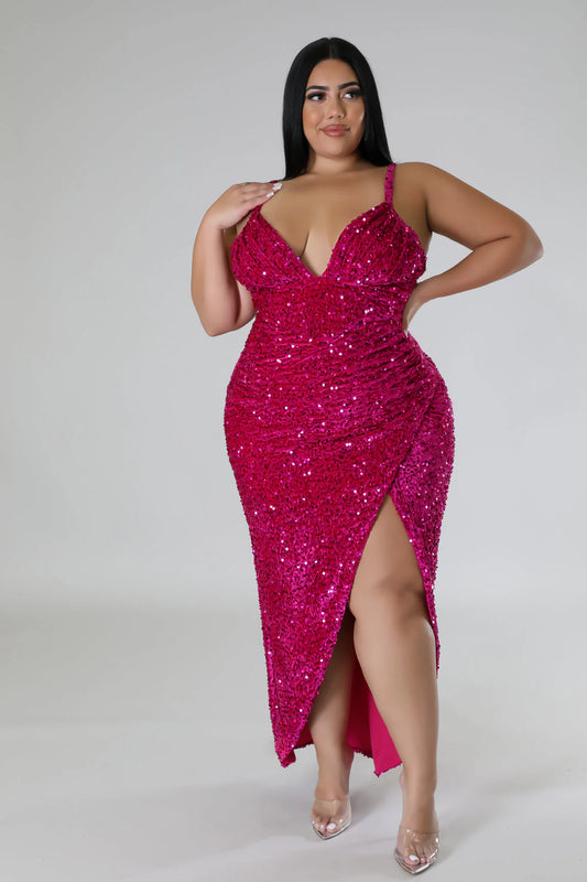 Pink Birthday Sequin Dress