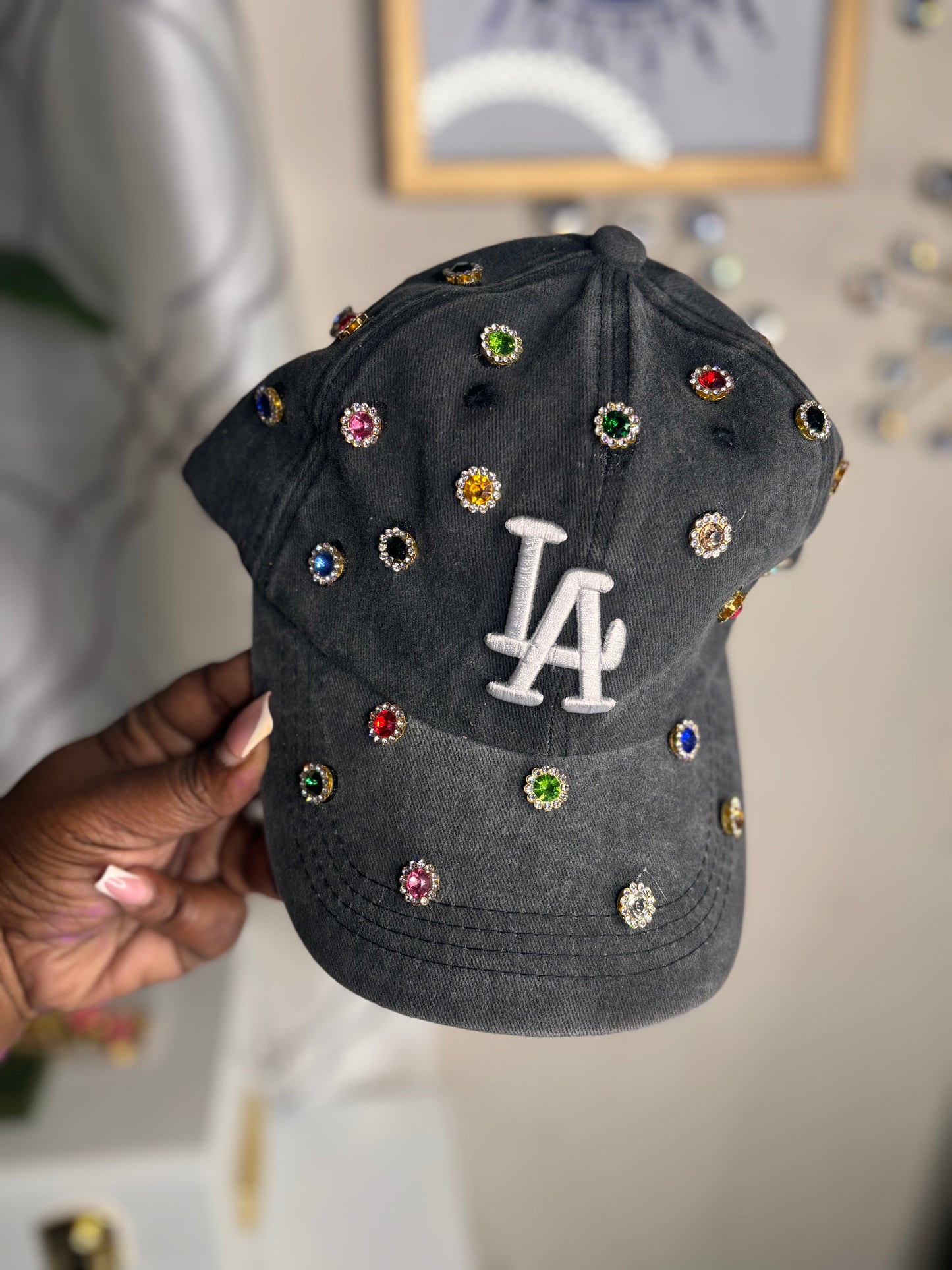 Black LA Studded Hat