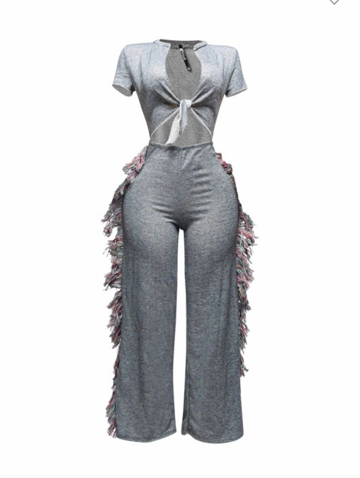 Fringe Cut-Out Jumpsuit