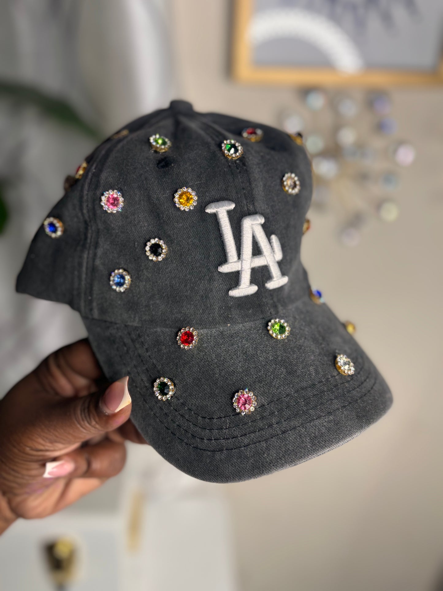 Black LA Studded Hat