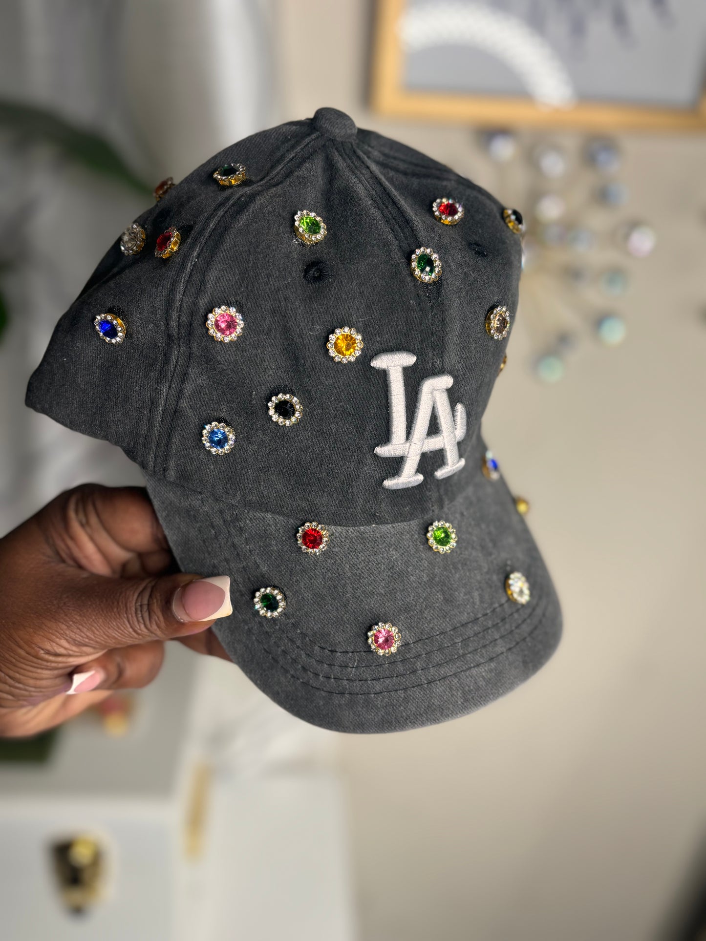 Black LA Studded Hat