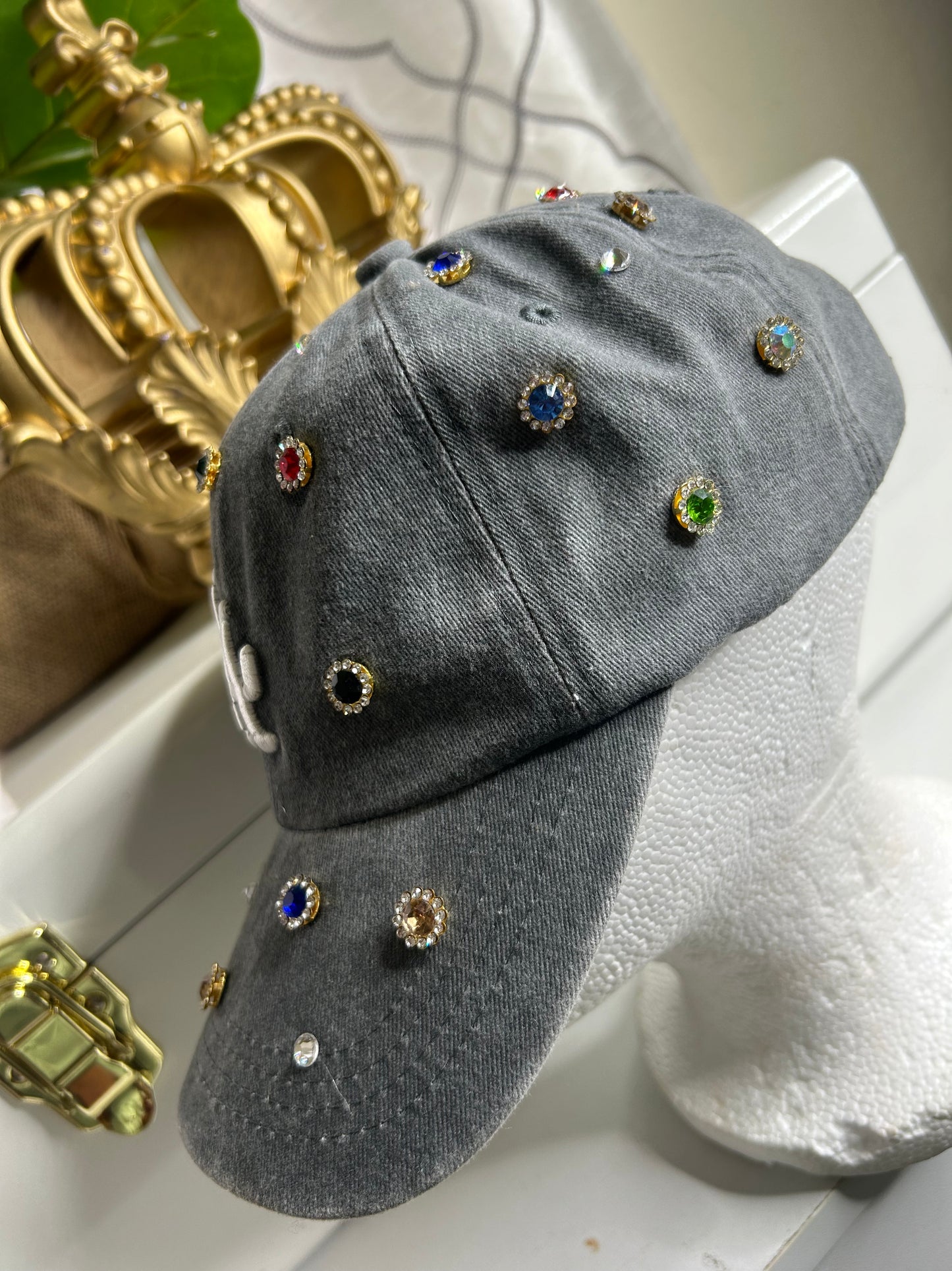 Gray LA Studded Hat