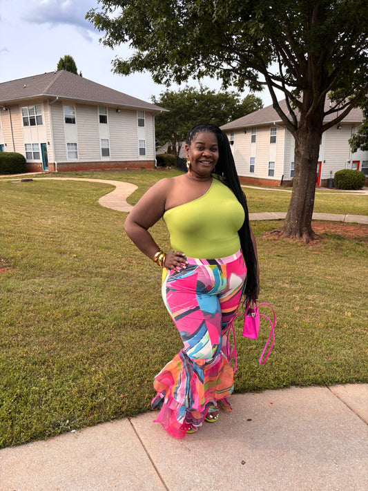 Vibrant Tiered Tulle Pants