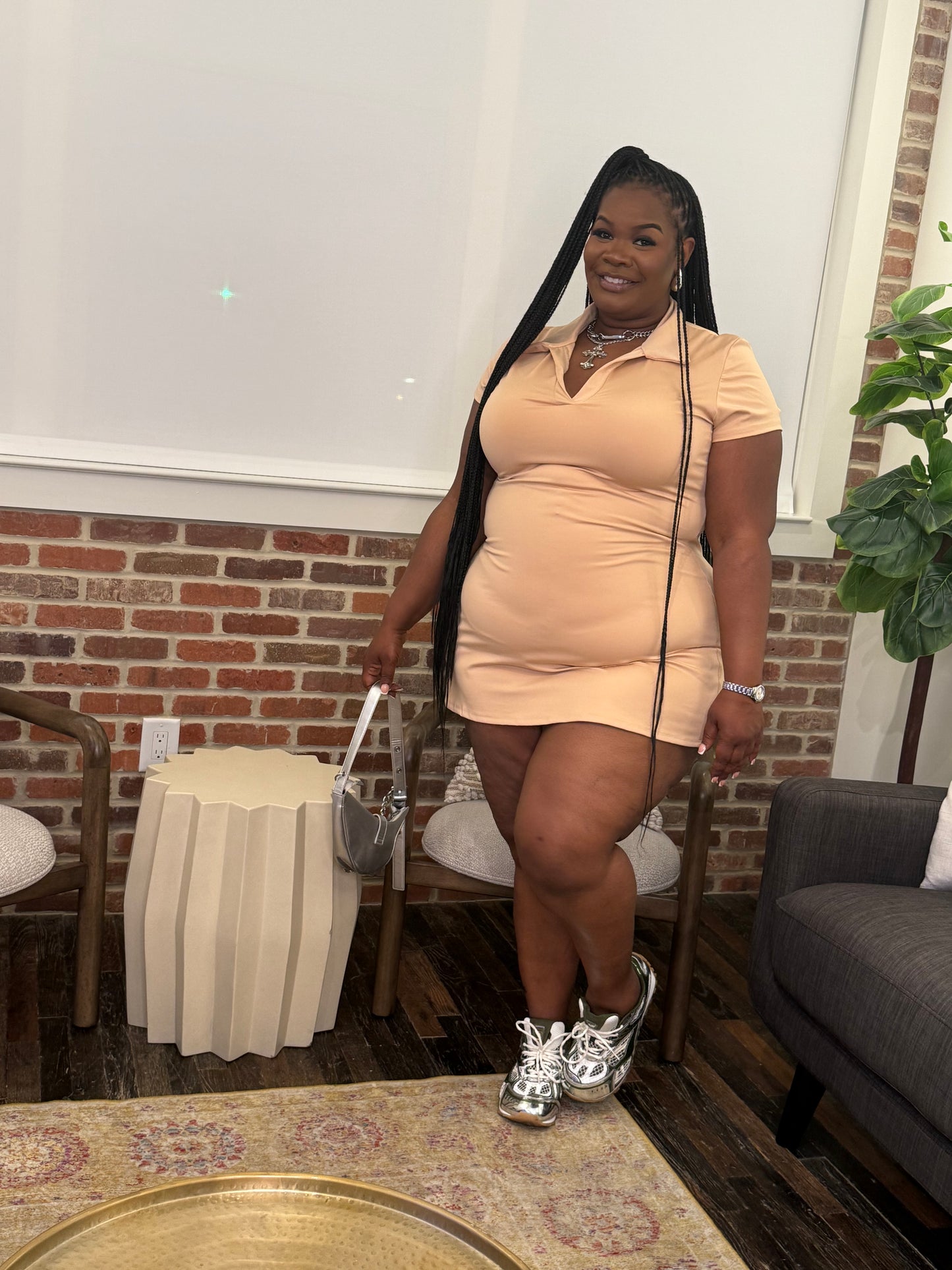 VK Tennis Dress Khaki