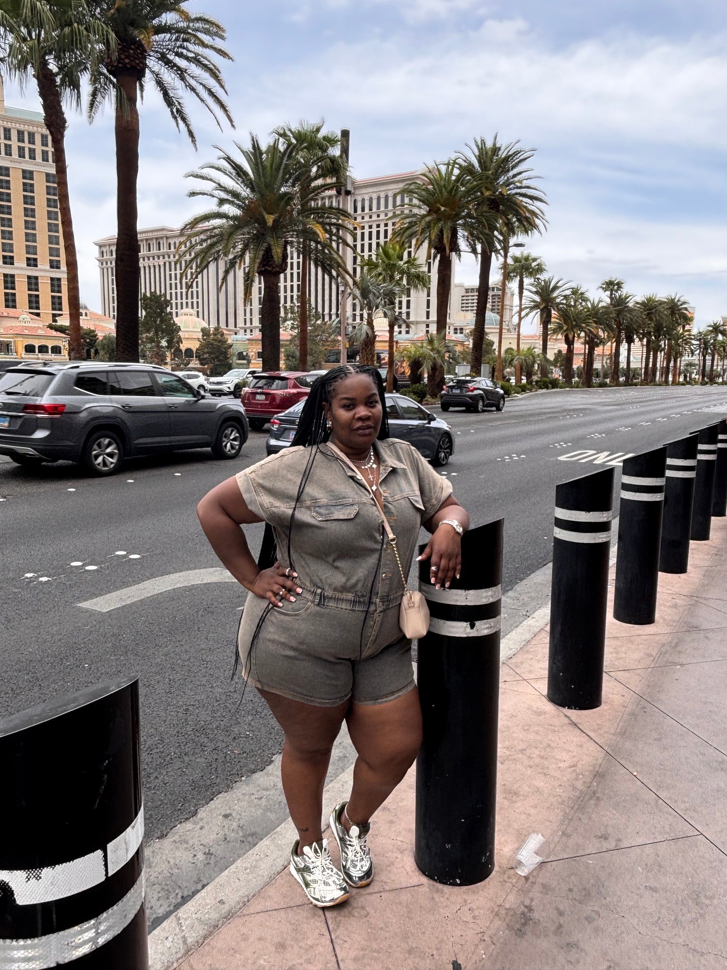 VK Denim Short Romper
