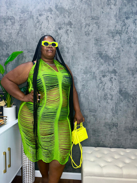  Plus Size Neon Cover Ups For Swimwear